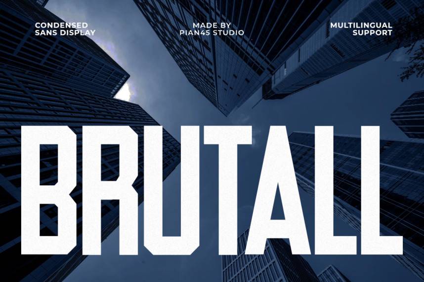 index Brutall – Heavy Sans Display 现代无衬线 英文字体免费下载