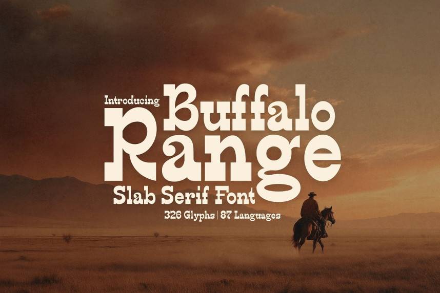 Buffalo Range 衬线字体 英文字体免费下载