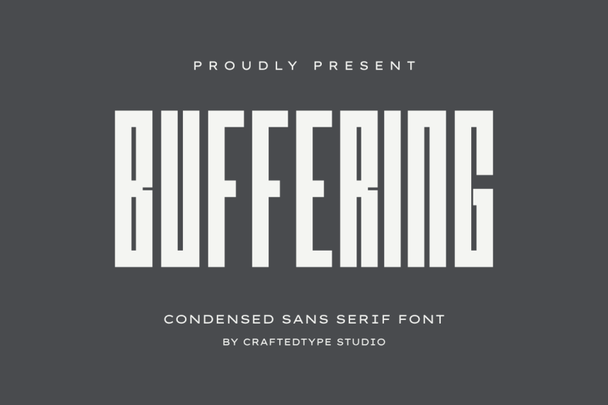 Buffering 现代无衬线 英文字体免费下载