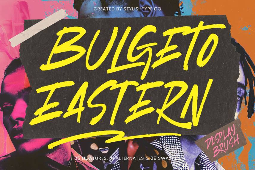index Bulgeto Eastern – Display Brush 花体英文 英文字体免费下载