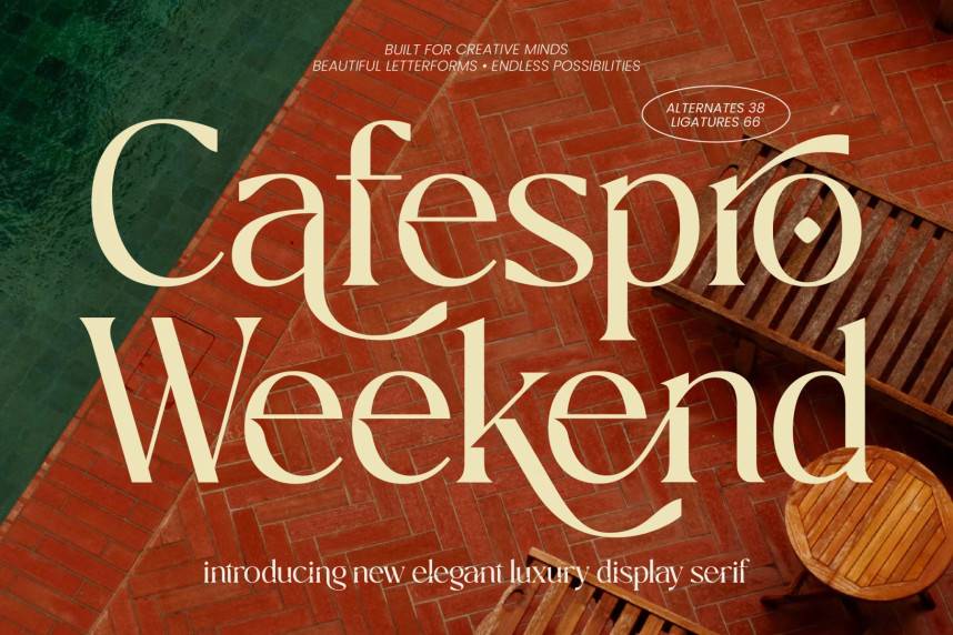 index Cafespro Weekend Elegant Serif 衬线字体 英文字体免费下载
