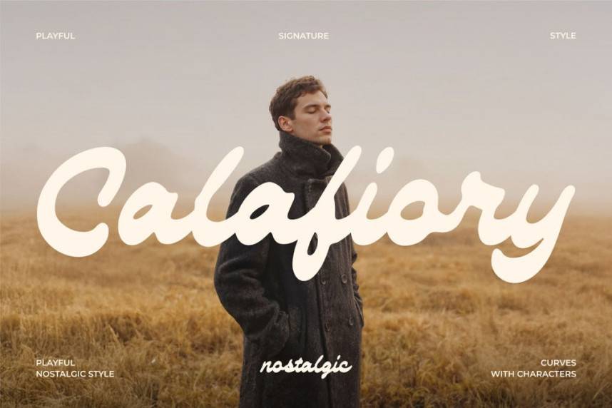 Calafiory Script 花体英文 英文字体免费下载