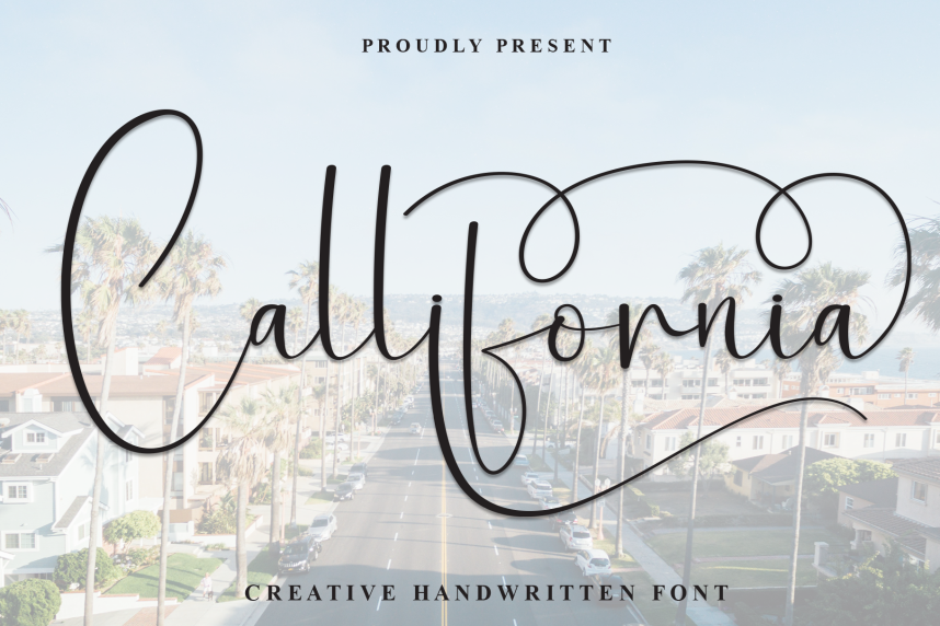 Callifornia Calligraphy Script 英文手写 英文字体免费下载