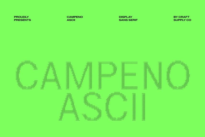 index Campeno Ascii 现代无衬线 英文字体免费下载