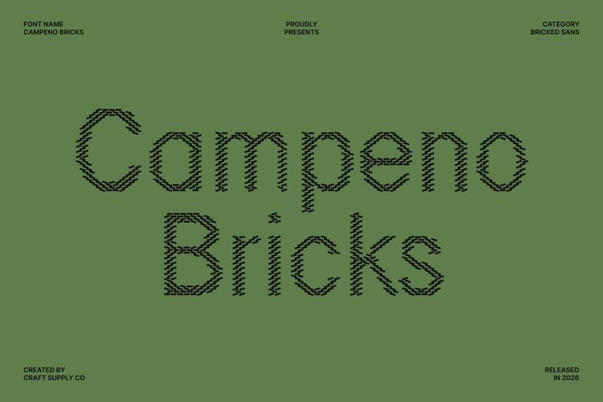 index Campeno Bricks 现代无衬线 英文字体免费下载