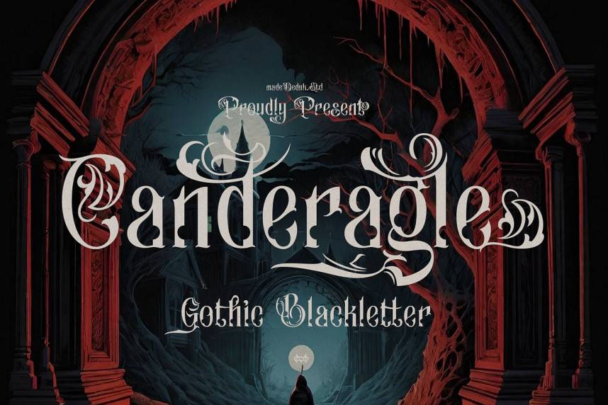 index Canderagle 哥特式 英文字体免费下载
