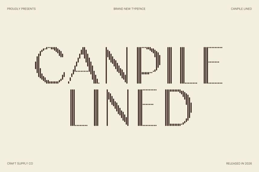 index Canpile Lined 现代无衬线 英文字体免费下载