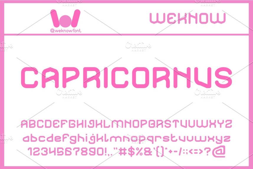 Capricornus 展示字体 英文字体免费下载