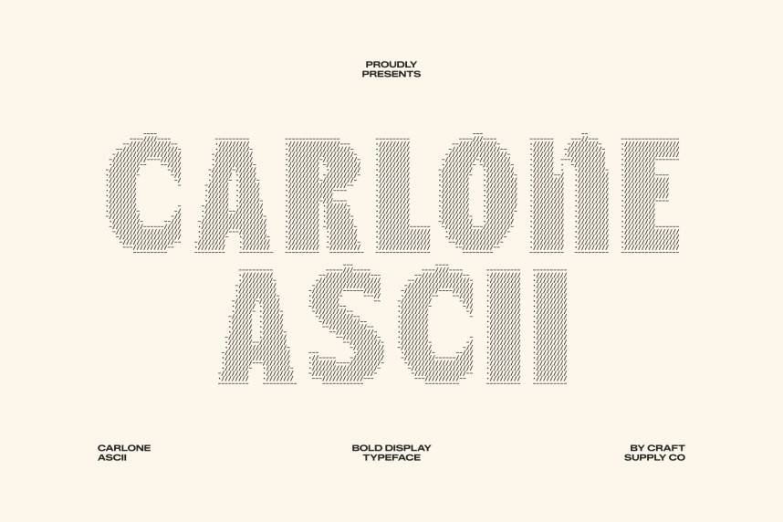 index Carlone Ascii 现代无衬线 英文字体免费下载