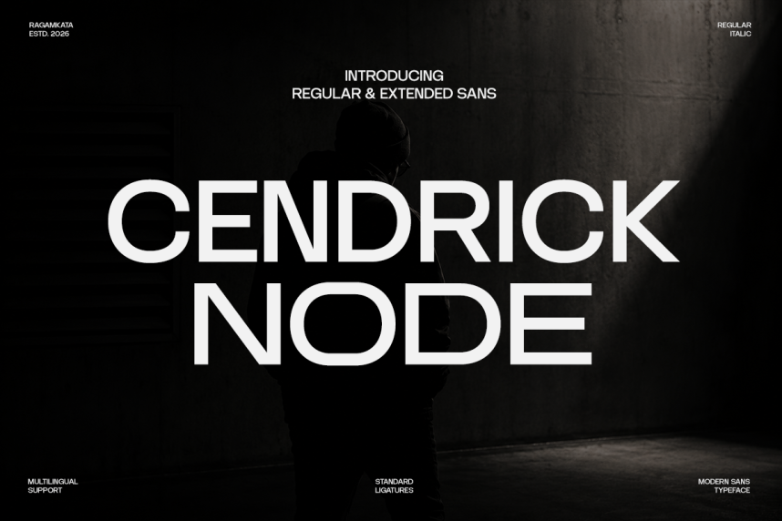 index Cendrick Node 现代无衬线 英文字体免费下载