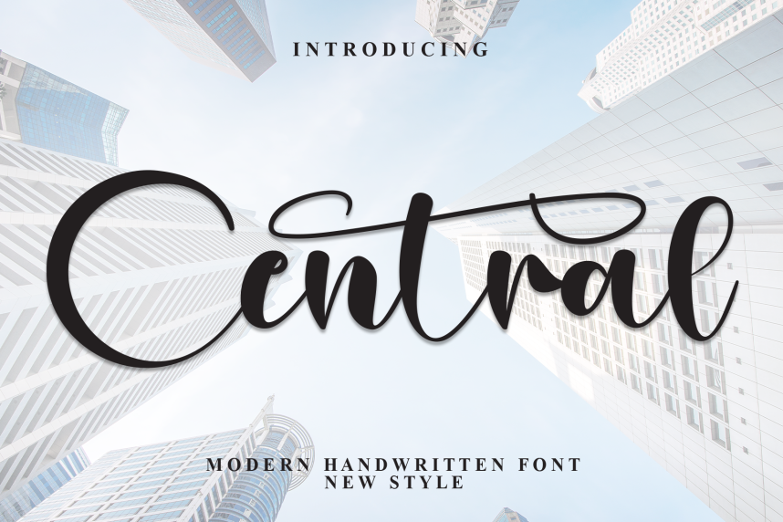 Central Calligraphy 英文手写 英文字体免费下载
