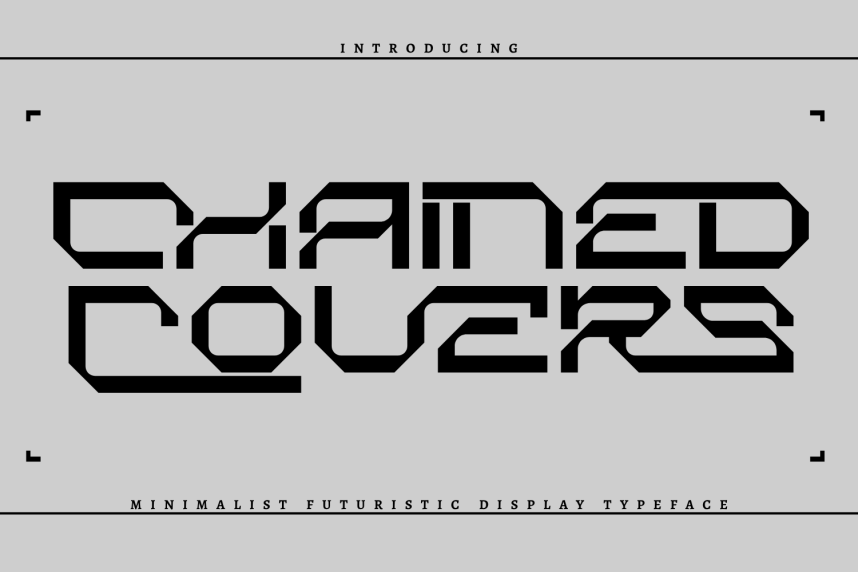 index Chained Covers – Futuristic 现代无衬线 英文字体免费下载