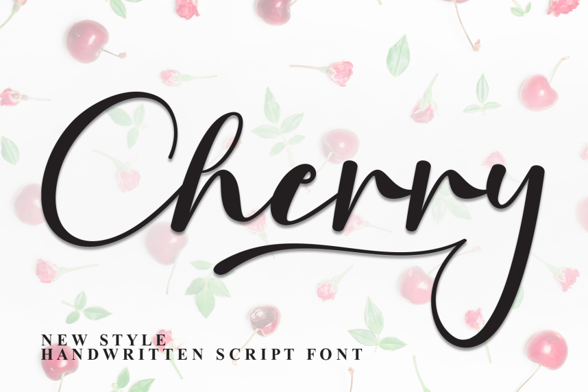 Cherry Calligraphy Script 英文手写 英文字体免费下载