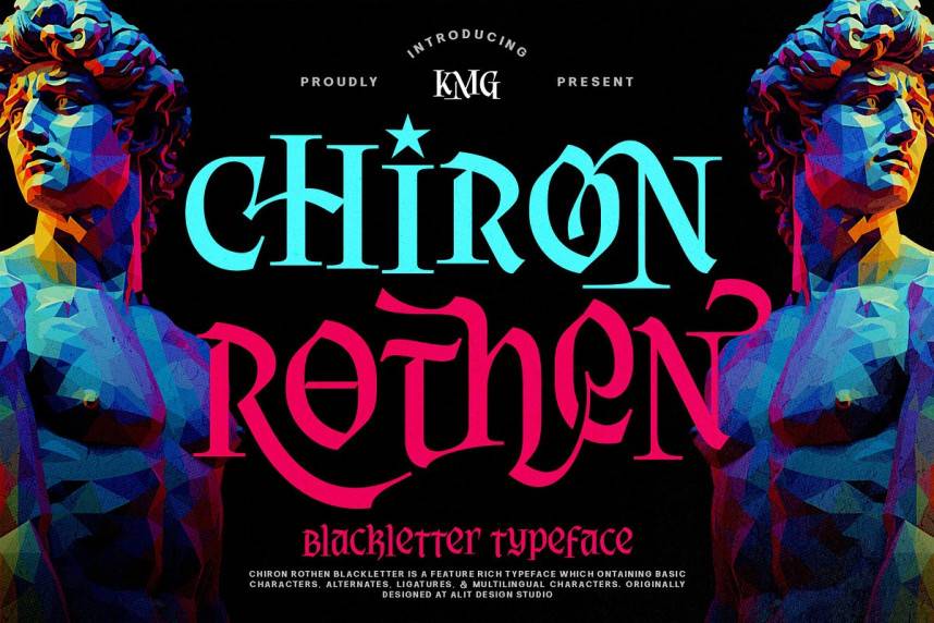index Chiron Rothen 哥特式 英文字体免费下载