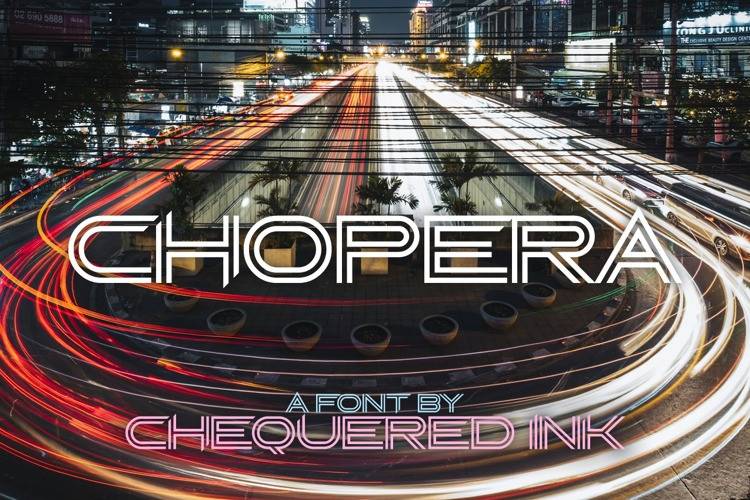 Chopera 现代无衬线 英文字体免费下载