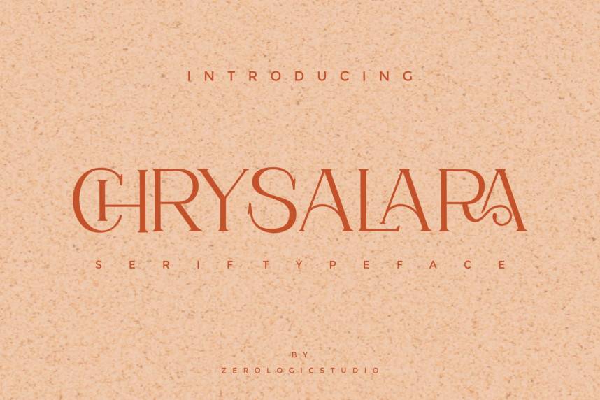 Chrysalara Serif Typeface 衬线字体 英文字体免费下载