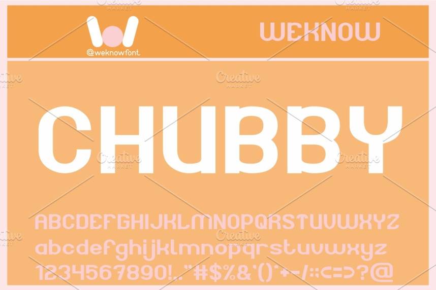 CHUBBY 展示字体 英文字体免费下载