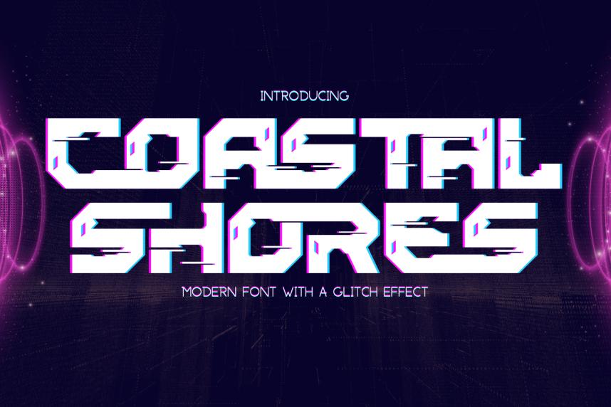 Coastal Shores – Cyberpunk 现代无衬线 英文字体免费下载