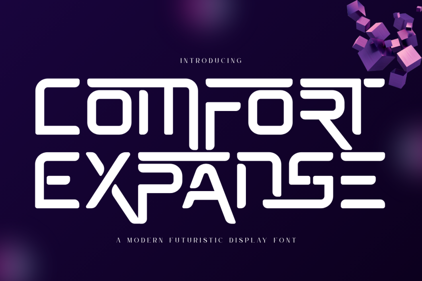 Comfort Expanse – Futuristic 现代无衬线 英文字体免费下载