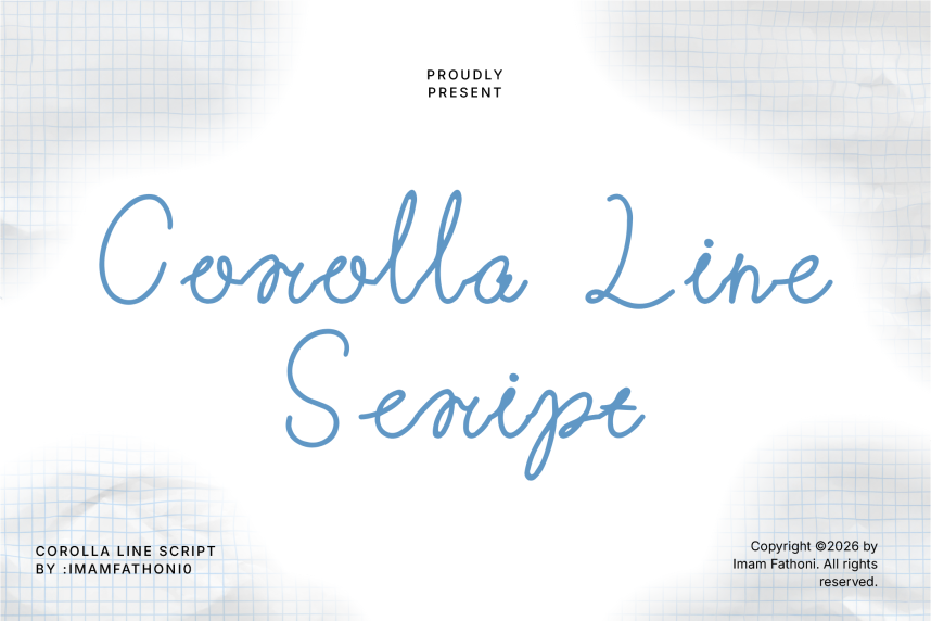 index Corolla Line Script 花体英文 英文字体免费下载