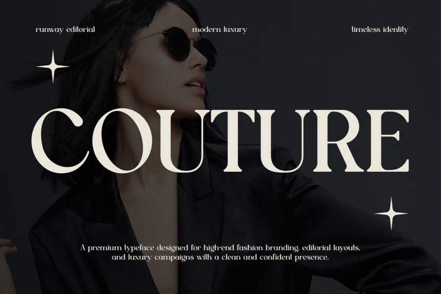 Couture 衬线字体 英文字体免费下载