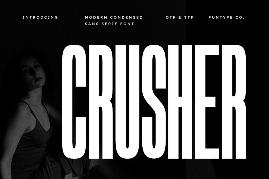 index Crusher 现代无衬线 英文字体免费下载
