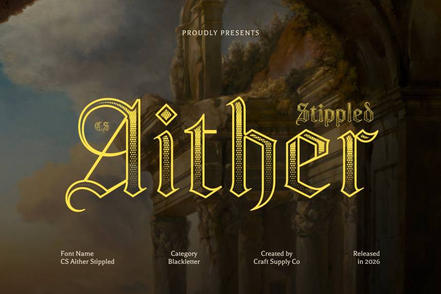 CS Aither Stippled 哥特式 英文字体免费下载