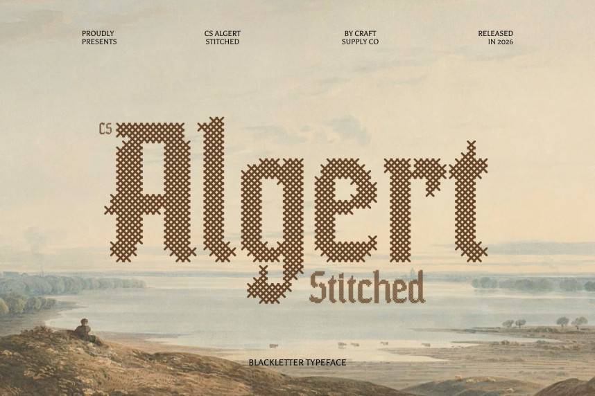 CS Algert Stitched 哥特式 英文字体免费下载