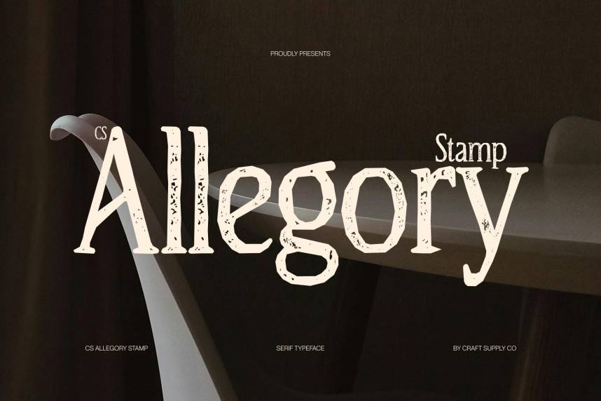 CS Allegory Stamp 展示字体 英文字体免费下载
