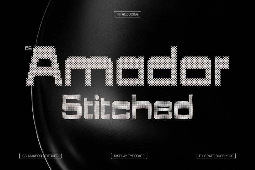 CS Amador Stitched 展示字体 英文字体免费下载