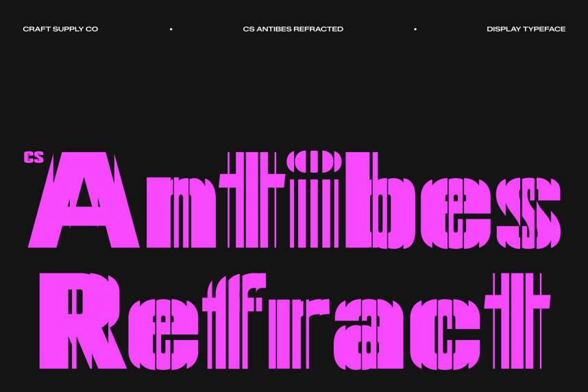 index CS Antibes Refracted 现代无衬线 英文字体免费下载