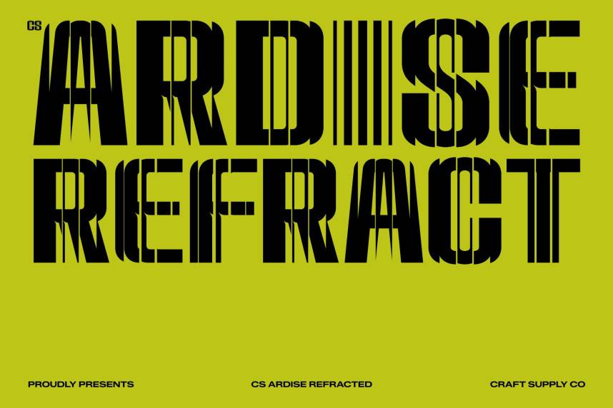 index CS Ardise Refracted 现代无衬线 英文字体免费下载