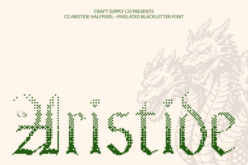 CS Aristide Halfpixel 哥特式 英文字体免费下载