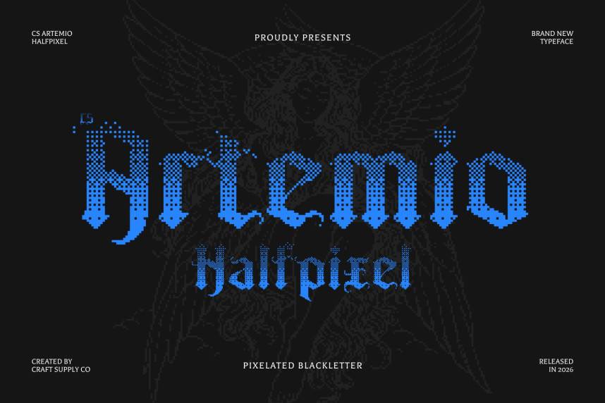 CS Artemio Halfpixel 哥特式 英文字体免费下载