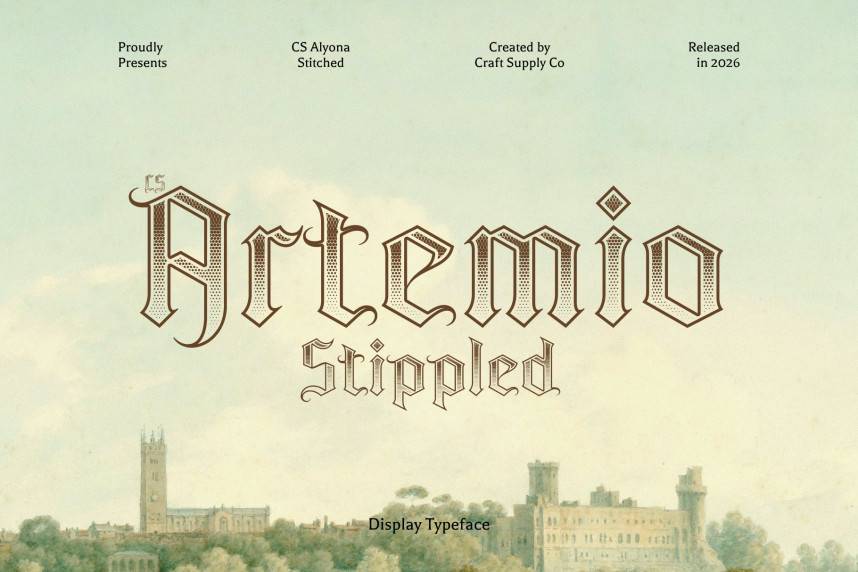 CS Artemio Stippled 哥特式 英文字体免费下载