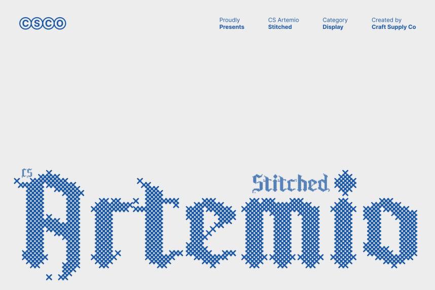 CS Artemio Stitched 哥特式 英文字体免费下载
