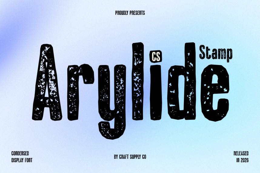 CS Arylide Stamp 展示字体 英文字体免费下载