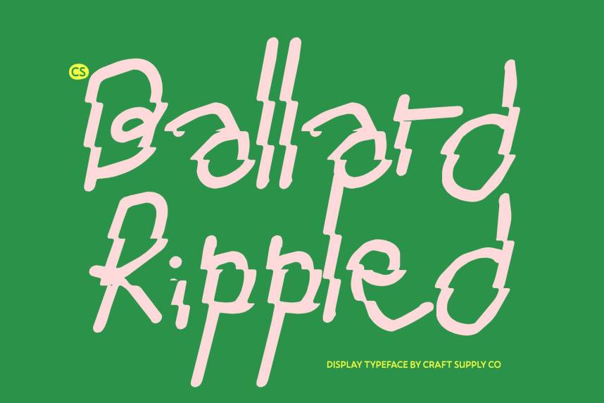 index CS Ballard Rippled 英文手写 英文字体免费下载