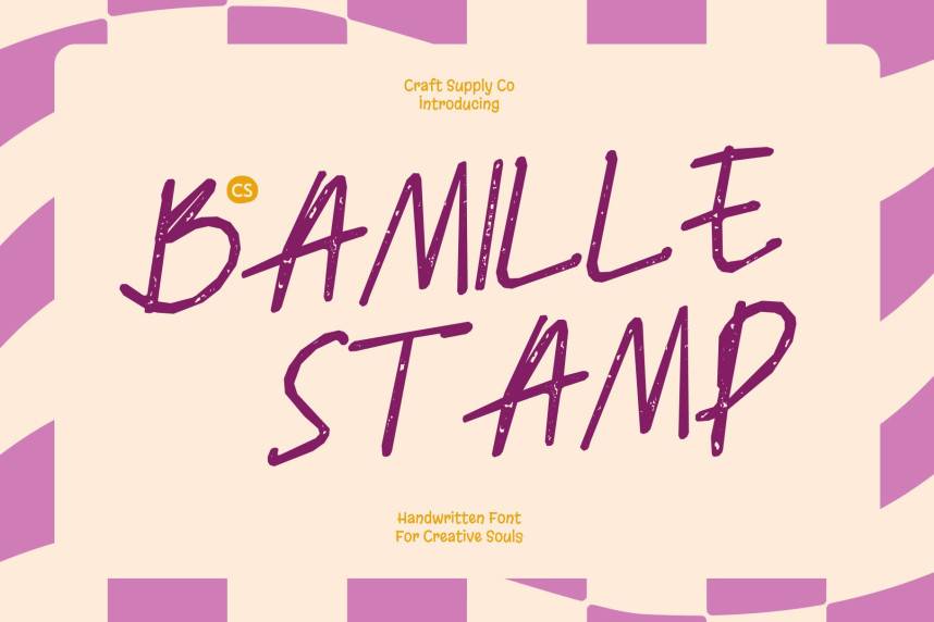 index CS Bamille Stamp 英文手写 英文字体免费下载