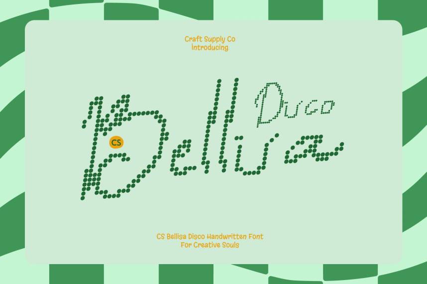 CS Bellisa Disco 英文手写 英文字体免费下载