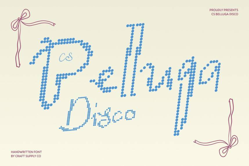 CS Belluga Disco 英文手写 英文字体免费下载