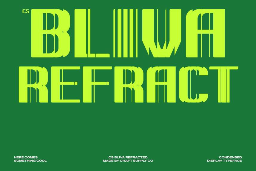 index CS Bliva Refracted 现代无衬线 英文字体免费下载