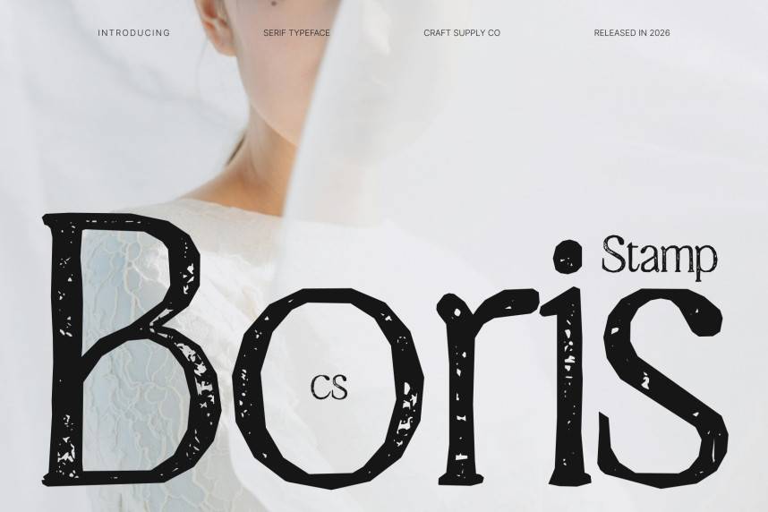 index CS Boris Stamp 衬线字体 英文字体免费下载
