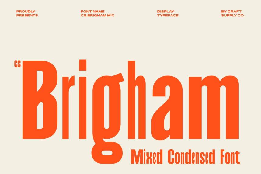 CS Brigham Mix 现代无衬线 英文字体免费下载