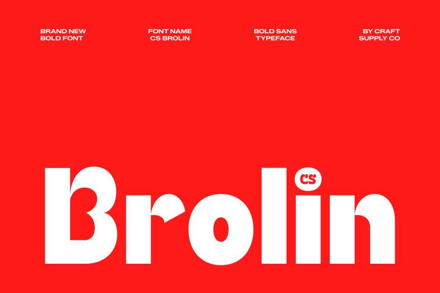 CS Brolin 展示字体 英文字体免费下载
