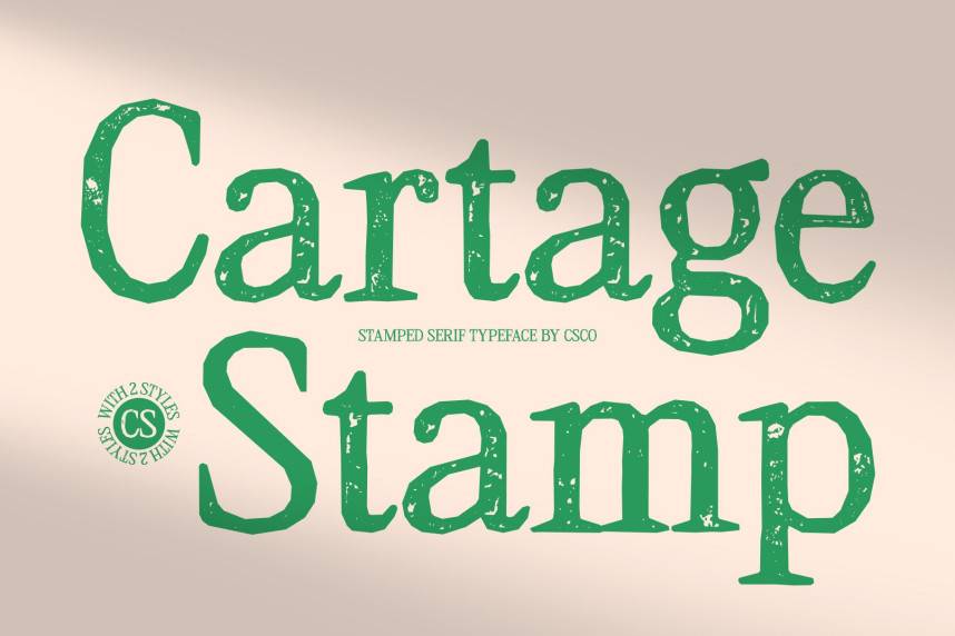 index CS Cartage Stamp 衬线字体 英文字体免费下载