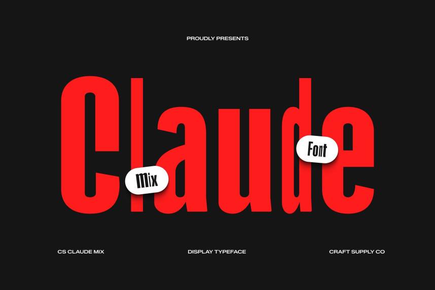 index CS Claude Mix 现代无衬线 英文字体免费下载