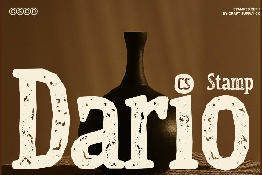 index CS Dario Stamp 衬线字体 英文字体免费下载