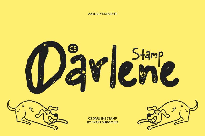 index CS Darlene Stamp 英文手写 英文字体免费下载