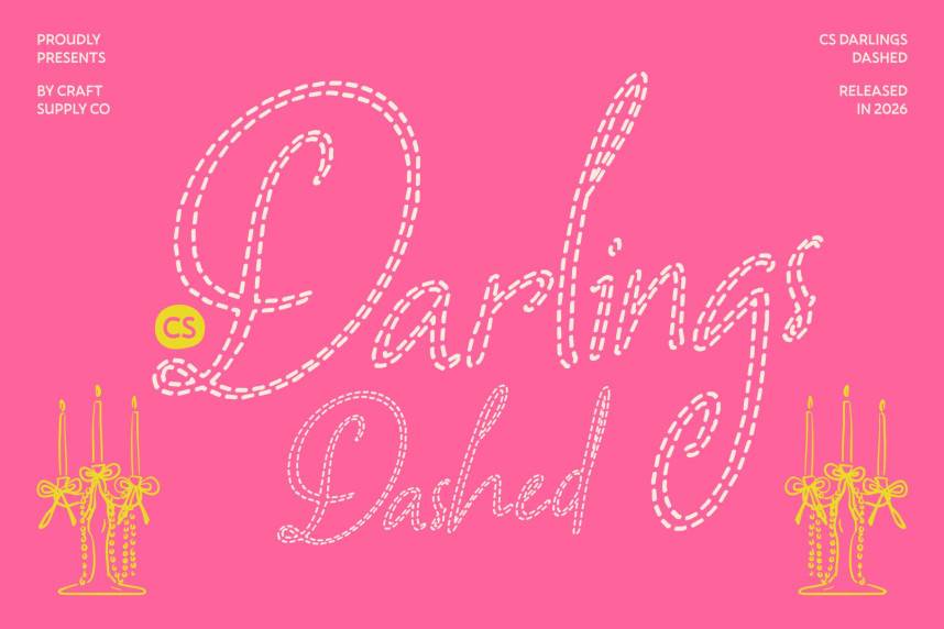 index CS Darlings Dashed 英文手写 英文字体免费下载